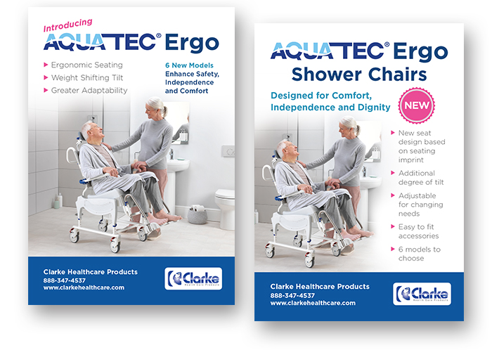 Clarke Health Care Products ergo vertical ad