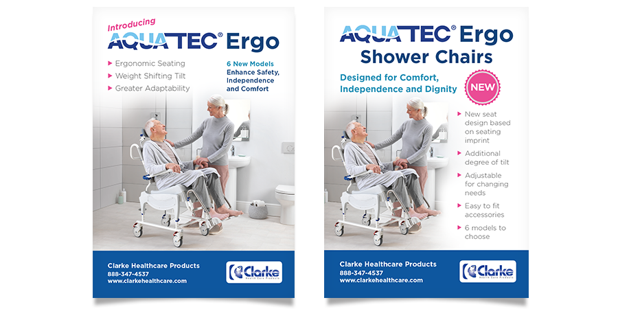 Clarke Health Care Products ergo vertical ad