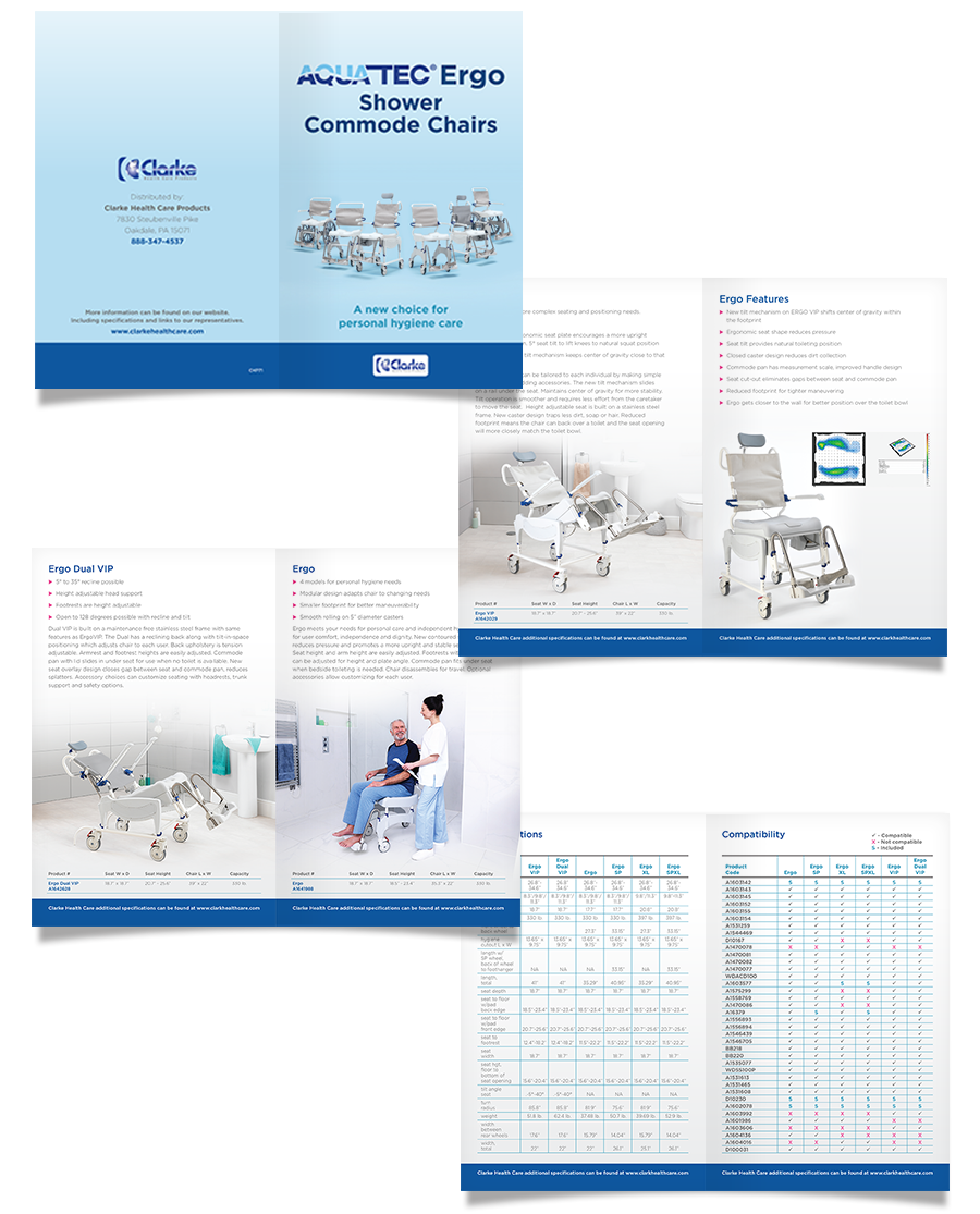 Clarke Health Care Products ergo brochure