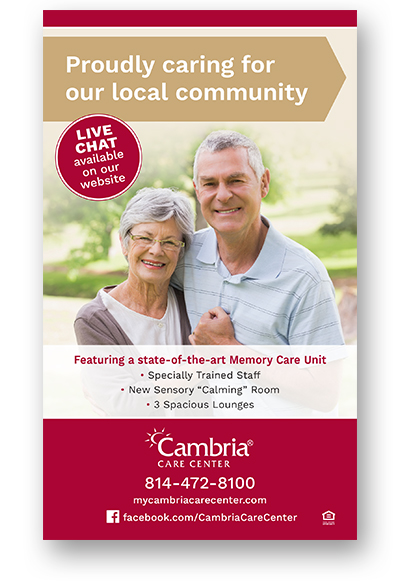 Cambria Care Center Print Ad