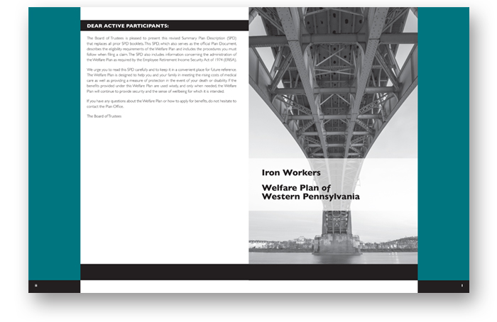 Iron Workers Welfare Plan Catalog Spread 1