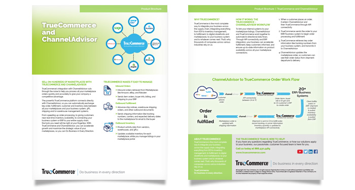 TrueCommerce Channel Advisor Flyer